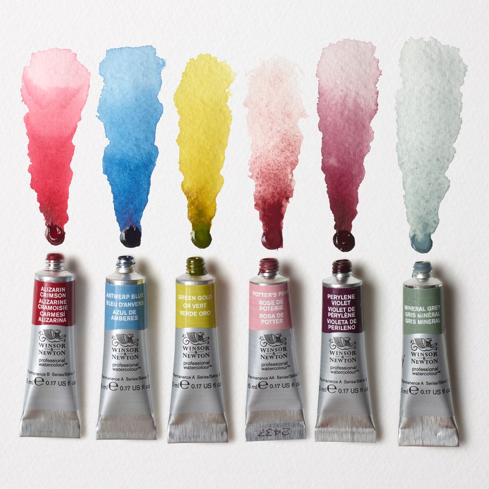 Winsor & Newton : Professional Watercolour : 5ml : Mindful : Set of 6