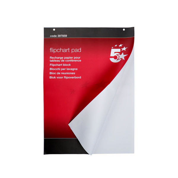 5 Star Office Meeting Flipchart Pad 20 Sheets A1 Pack of 5