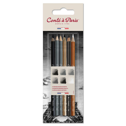 Conte a Paris : Drawing Pencil Set : Assorted : Set of 6