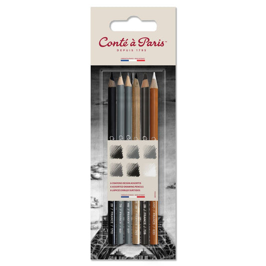 Conte a Paris : Drawing Pencil Set : Assorted : Set of 6