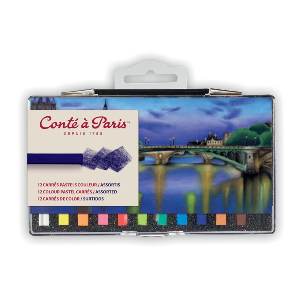 Conte a Paris : Carres : Sketching Crayon : Assorted : Set of 12