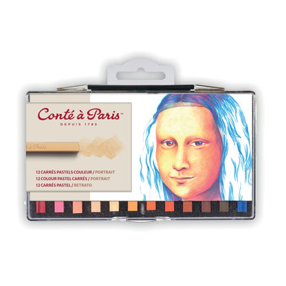 Conte a Paris : Carres : Sketching Crayon : Portrait : Set of 12