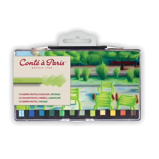 Conte a Paris : Carres : Sketching Crayon : Landscape : Set of 12