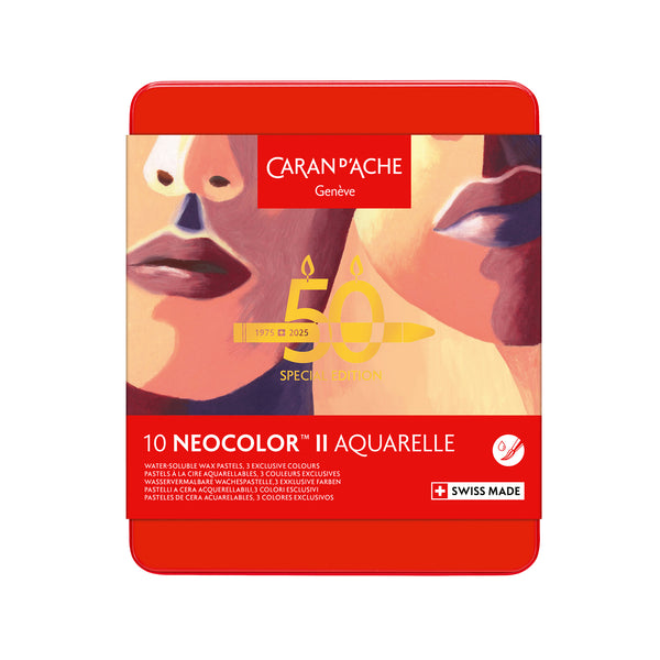 Caran d'Ache Neocolor II Aquarelle Wax Pastels Set of 10 – ARTdiscount