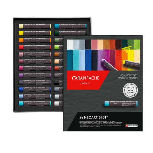 Caran d'Ache Neoart 6901 Wax Oil Pastels - Box of 24