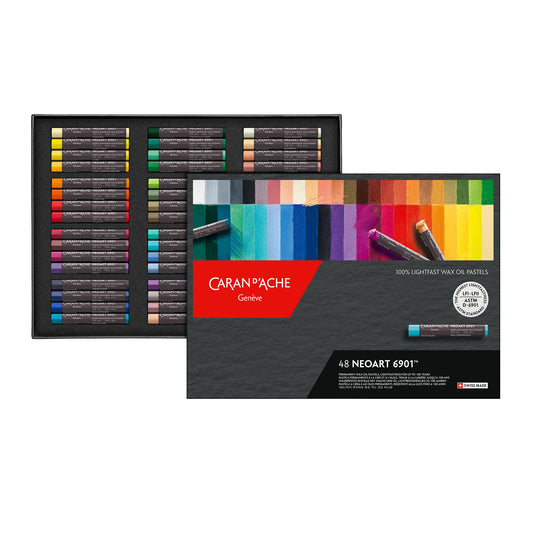 Caran d'Ache Neoart 6901 Wax Oil Pastels - Box of 48