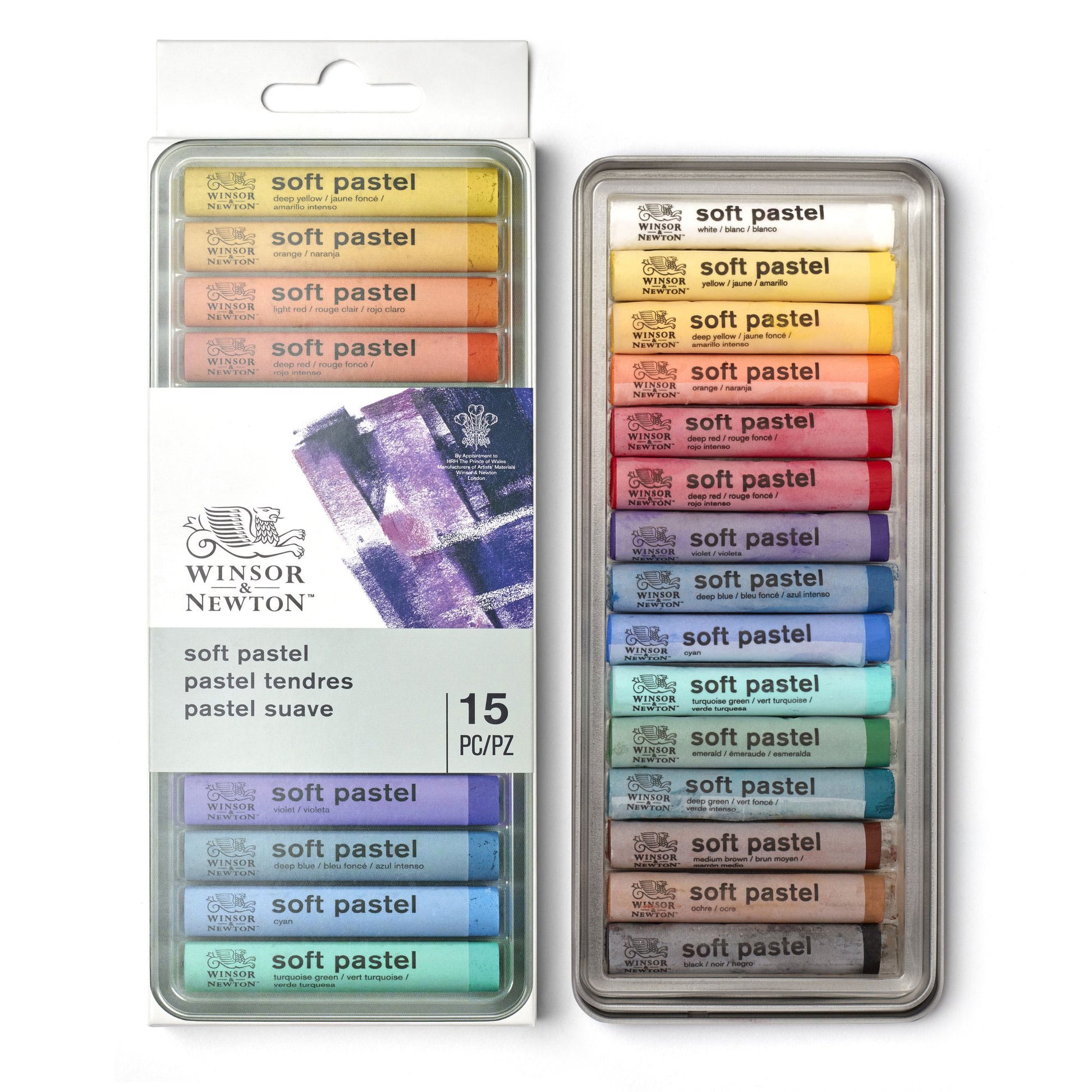 Winsor & Newton Fine Artists' Soft Pastels - Assorted Set of 15 Sticks