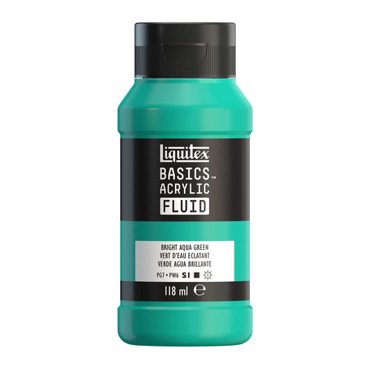 Liquitex Basics Acrylic FLUID - 118ml - Bright Aqua Green