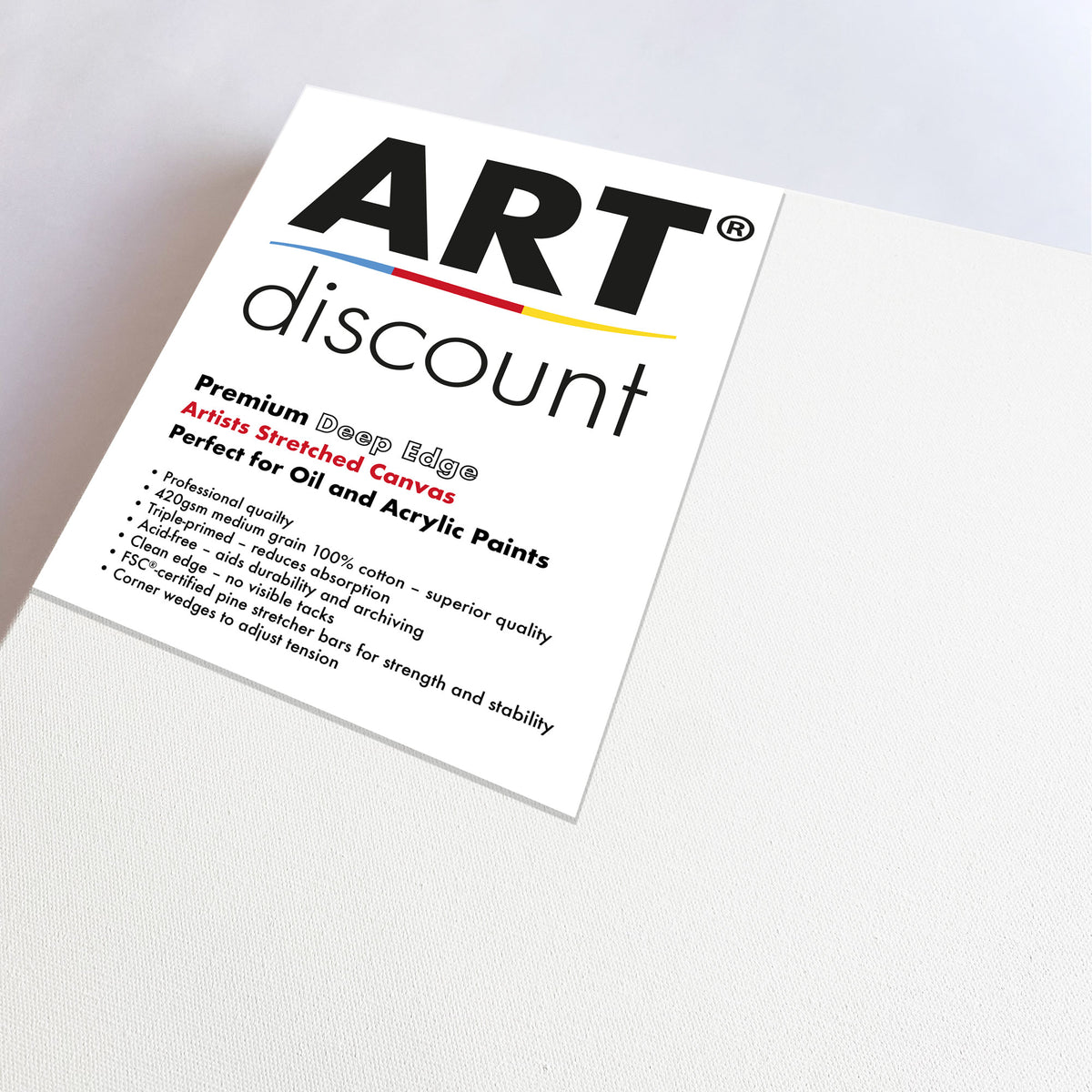 Premium DEEP EDGE Stretched Canvas 420gsm
