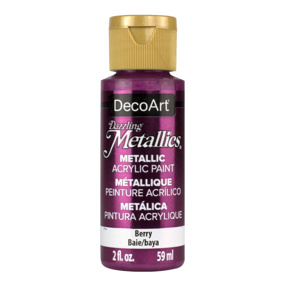 Deco Art : Dazzling Metallics : Metallic Acrylic Paint : 59ml (2oz)