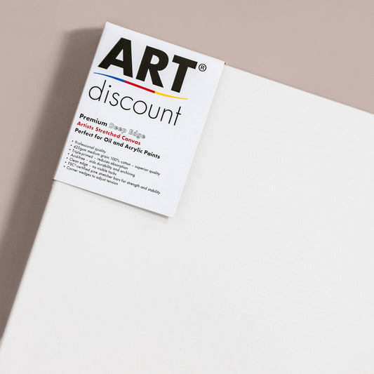 ARTdiscount Premium DEEP EDGE Stretched Canvases - 420gsm (Multi-Packs)