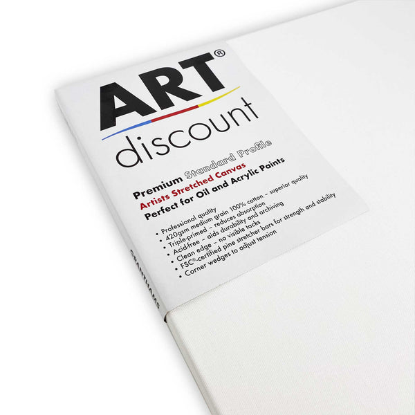 Artkey White Stretched Canvas for Paintings,5 inchx7 inch-10 Pack,100% Cotton for Adult&Kids 3-15 Years Old, Size: 5 x 7(10-PACK)
