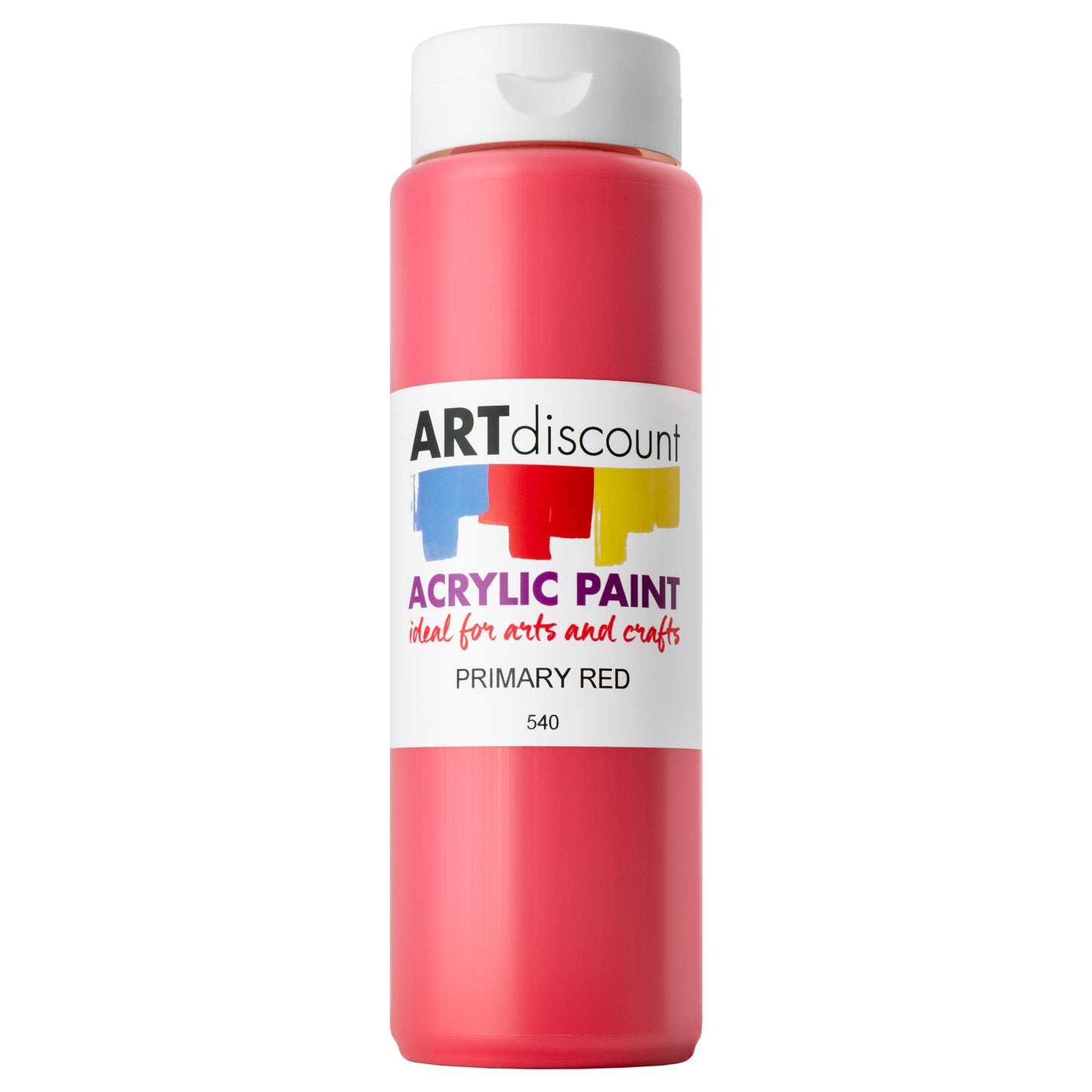 ARTdiscount Acrylic Paint 500ml - Primary Red
