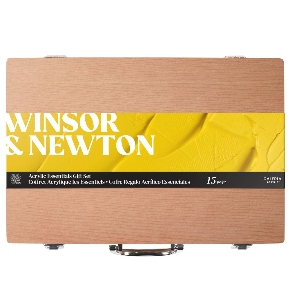 Winsor & Newton : Galeria : Acrylic Paint : 60ml : Wooden Box : Set of 8