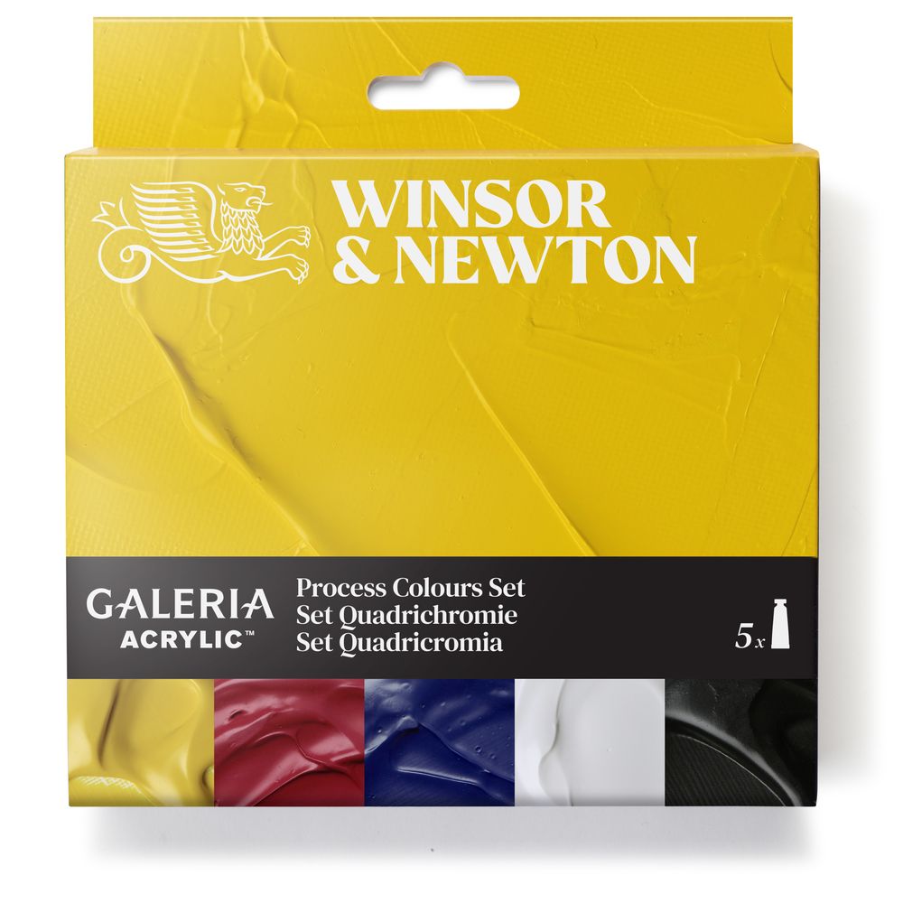 Winsor & Newton : Galeria : Acrylic Paint : 60ml : Process : Set of 5