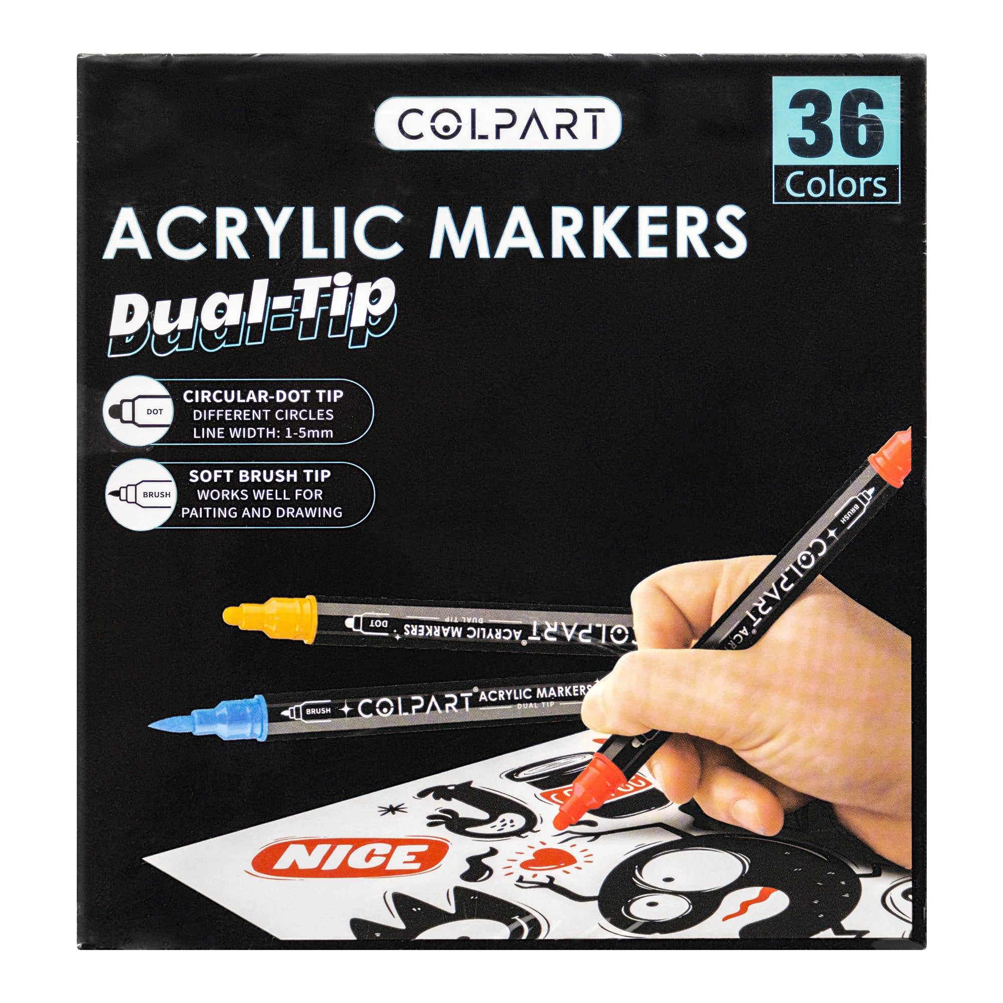 ARTessentials Dual-Tip Acrylic Paint Markers