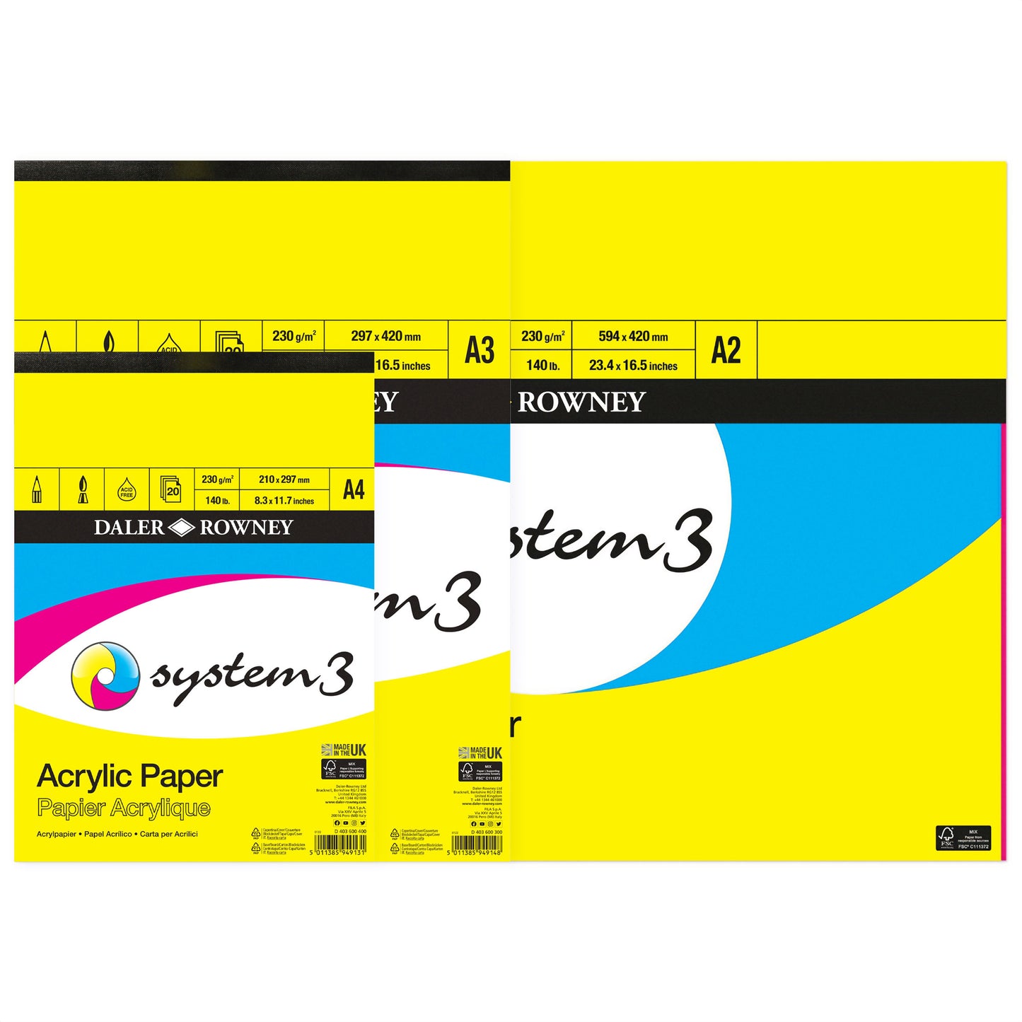 Daler-Rowney System3 Acrylic Paper Pad