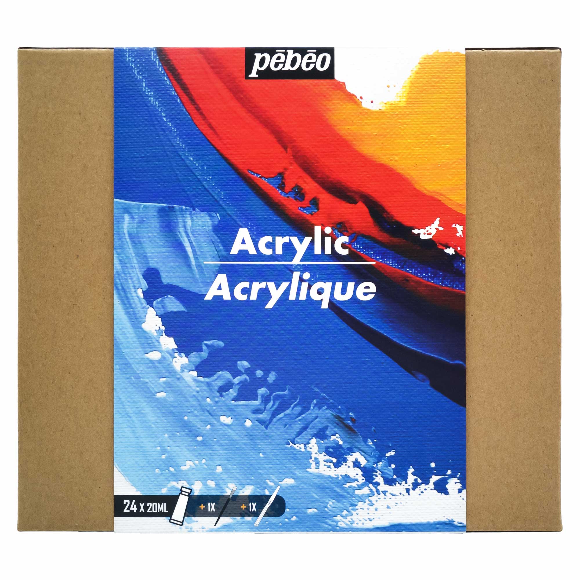 Pebeo Studio Acrylic Set - 24 x 20ml