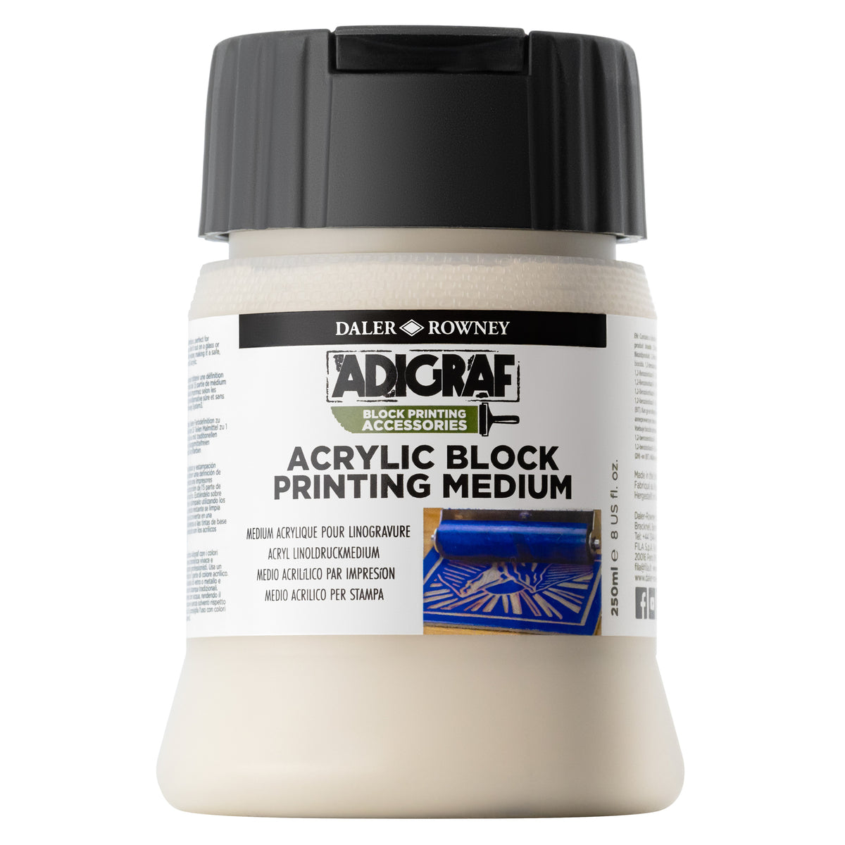 Daler-Rowney Adigraf Acrylic Block Printing Medium - 250ml