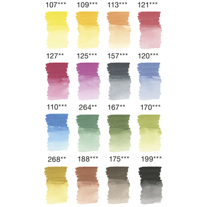 Faber-Castell 16 Albrecht Durer Watercolour Markers - Colour Swatches