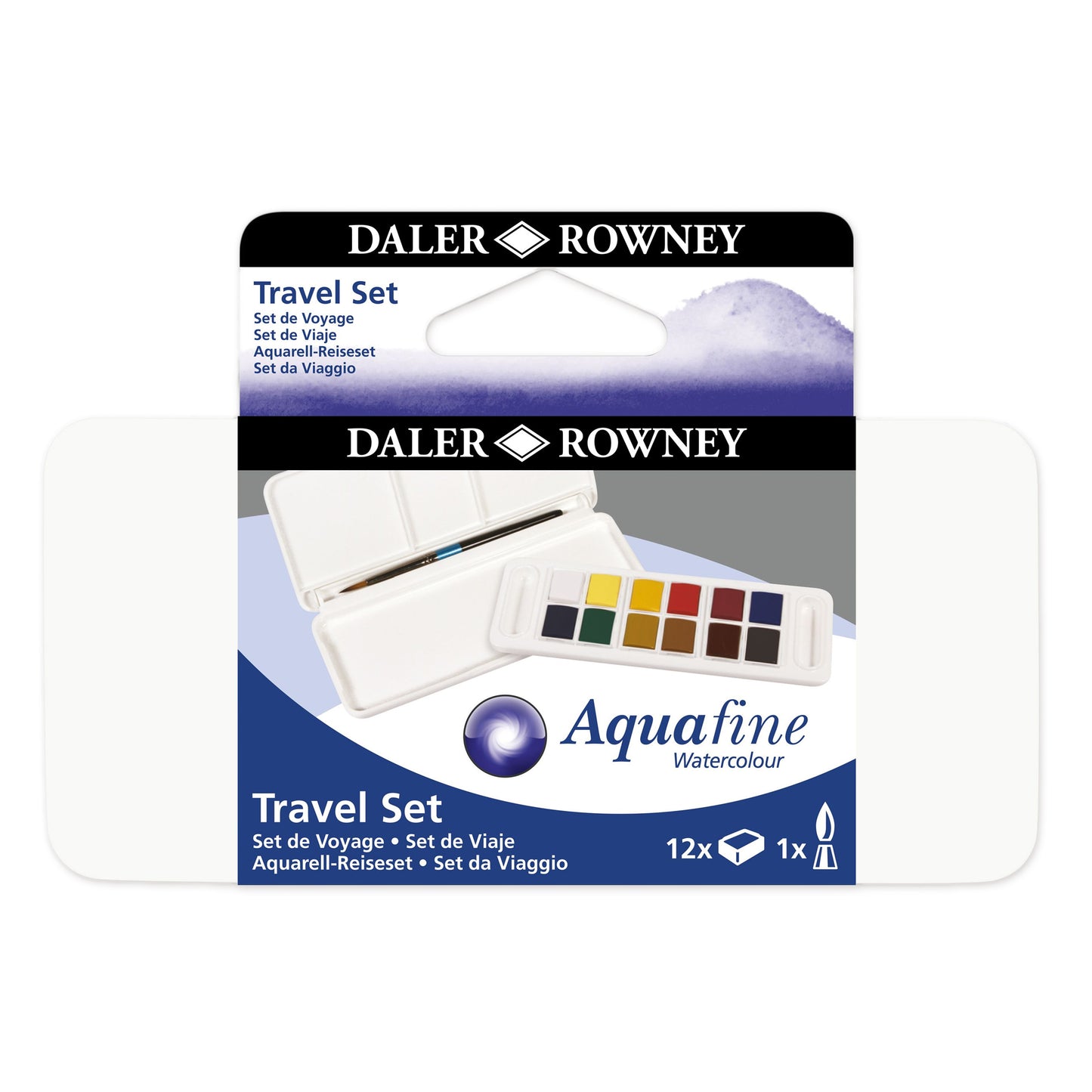 Daler-Rowney Aquafine Watercolour Bundle - Travel Set