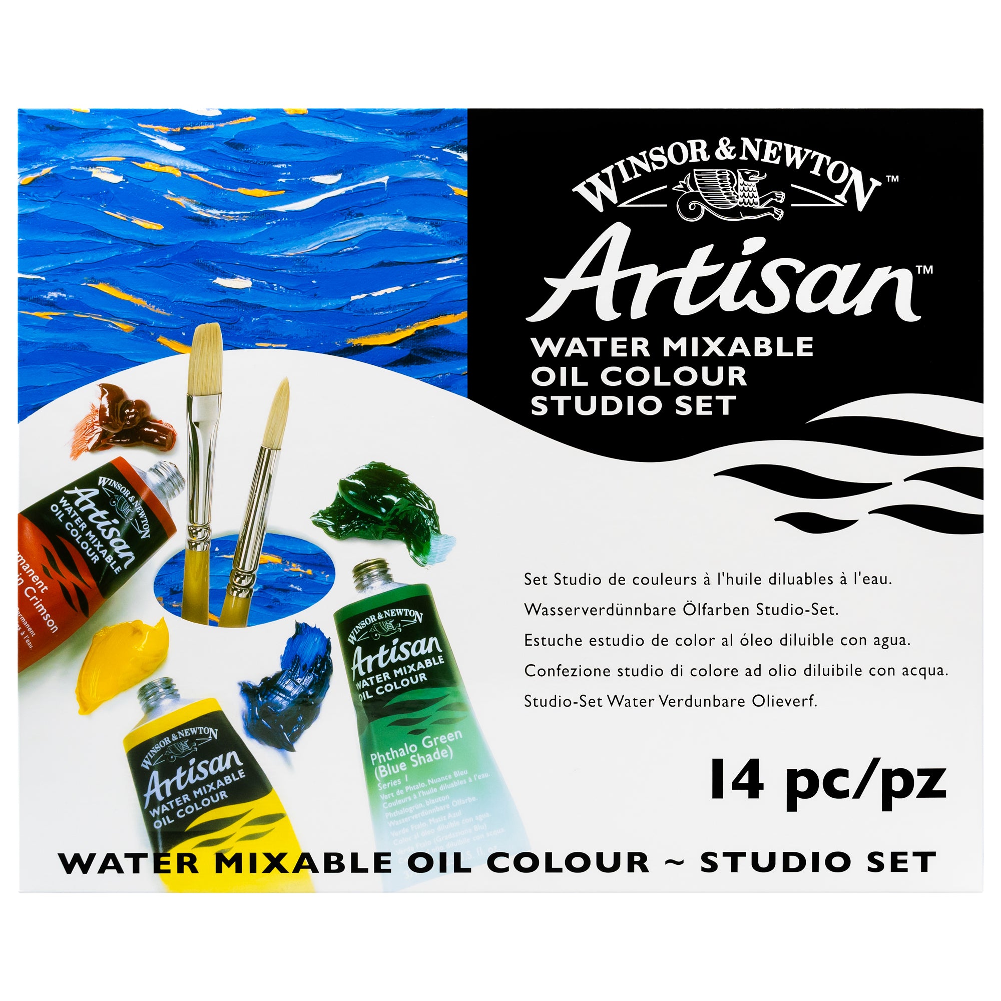 Winsor & Newton Artisan Water Mixable Oils - Studio Set of 14pcs