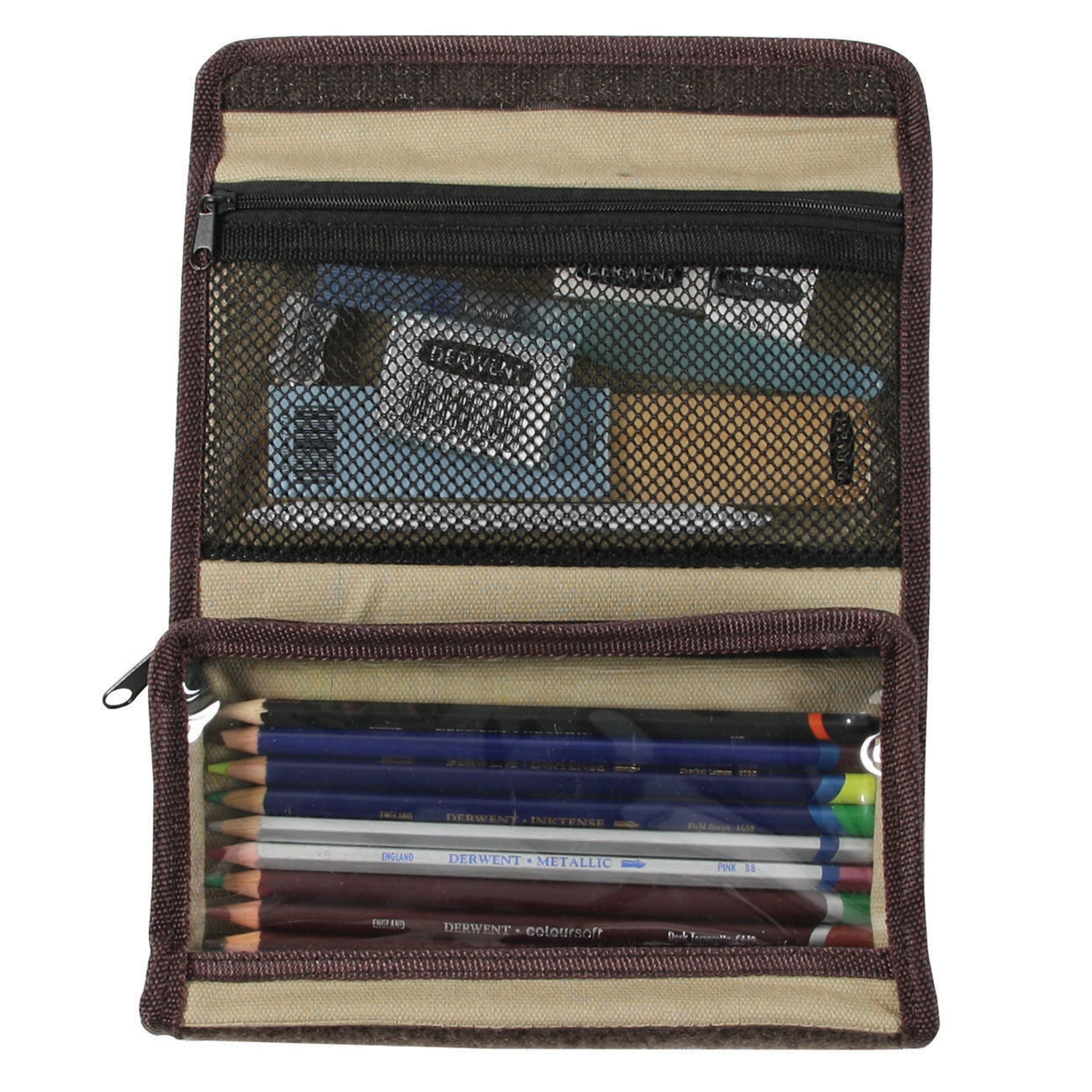 Derwent Artpack - Pencil and Accessory Case - Case open
