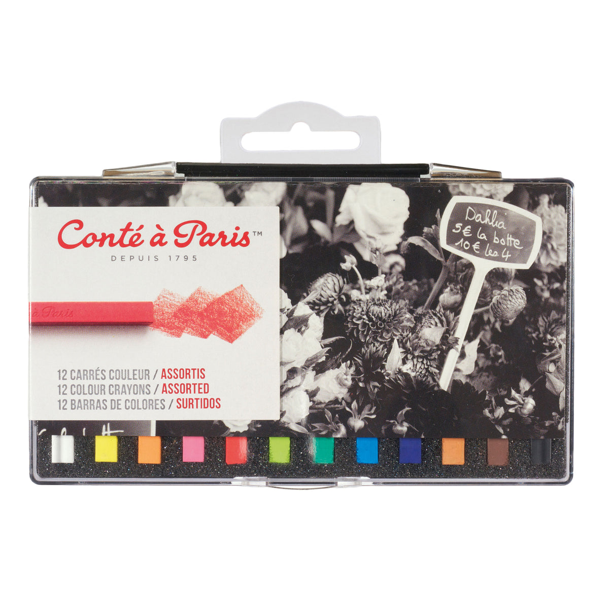 Conte Carres Assorted Crayons Set of 12