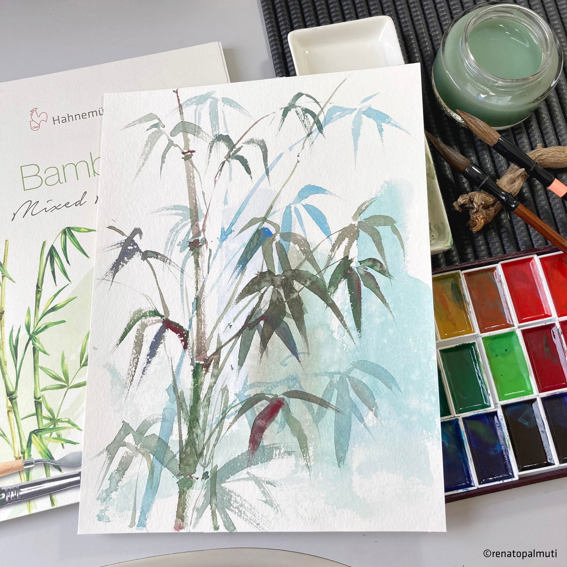 Hahnemühle Bamboo Mixed Media Paper Pads - Sample Illustration