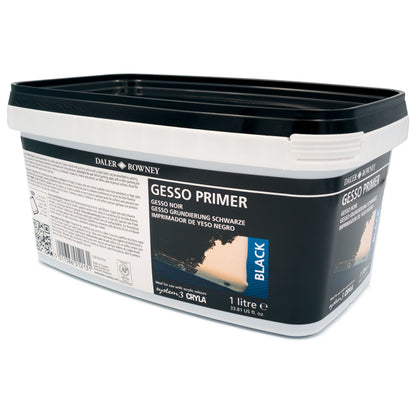 Daler-Rowney Black Gesso Primer - 1L