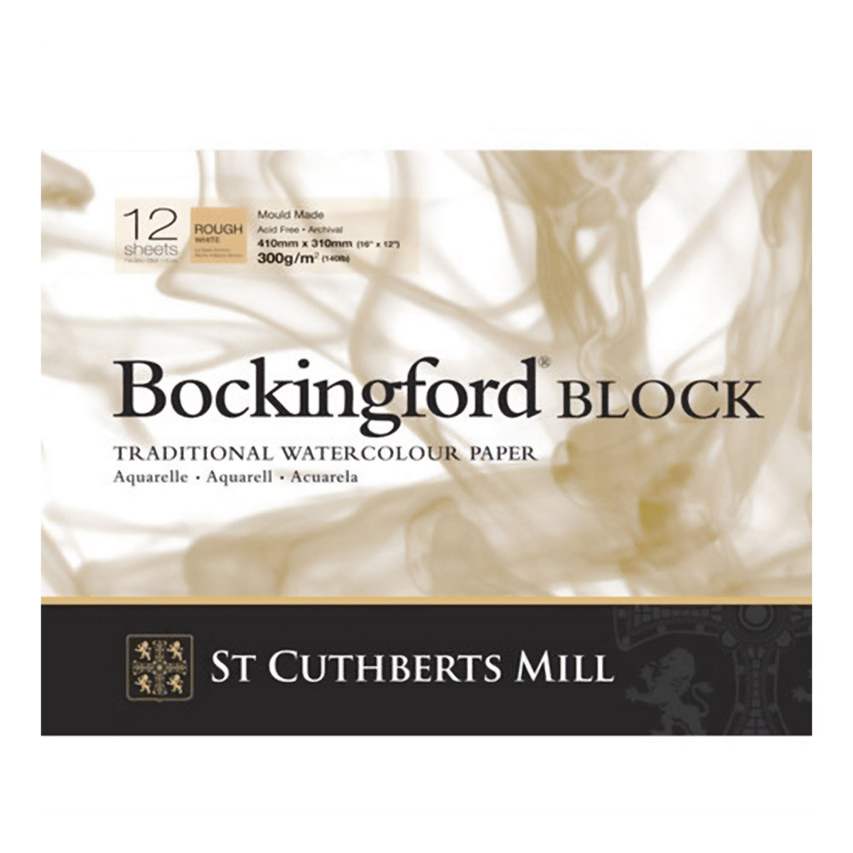 Bockingford Watercolour Blocks 12 Sheets 140lbs / 300gsm ROUGH