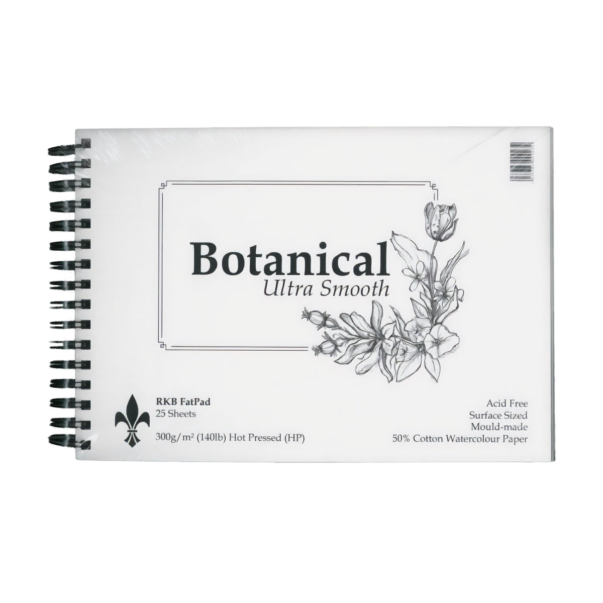 Botanical Ultra Smooth Watercolour Paper FAT PADS - 300g/m (140lb) - Hot Press