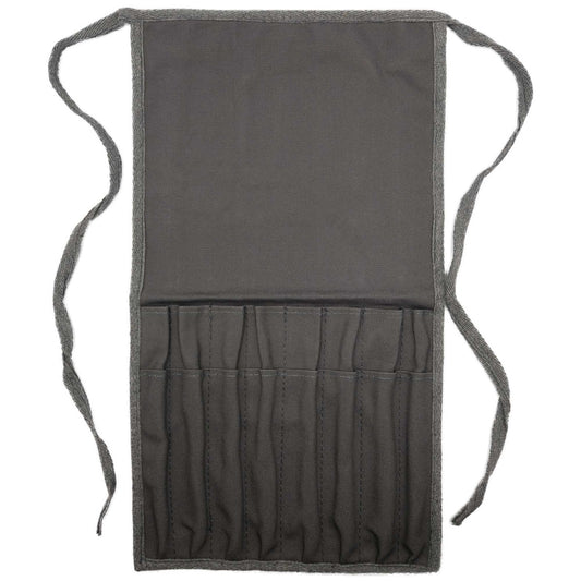 Isomars Grey Canvas Brush Waist Apron is a durable and lightweight essential for artists.