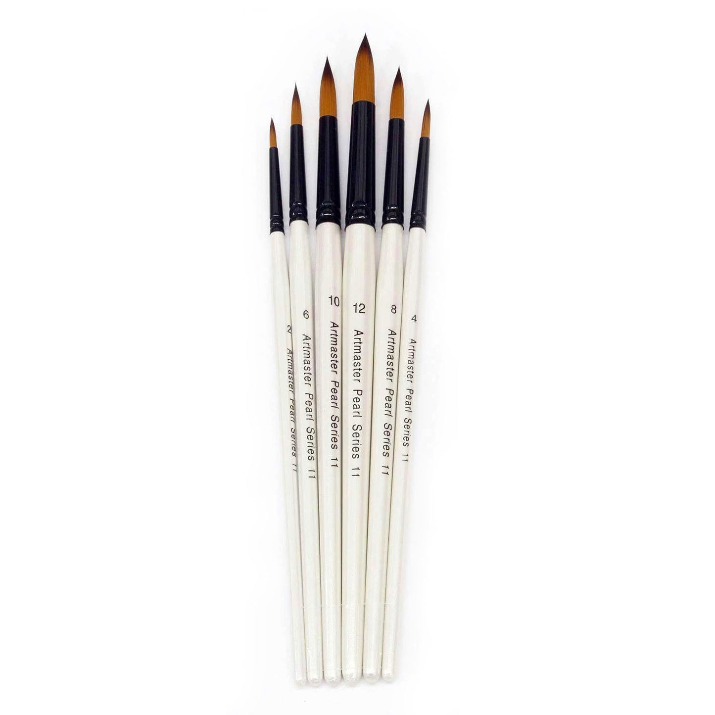 Artmaster Pearl Watercolour Paint Brush Wallet - Set of 6