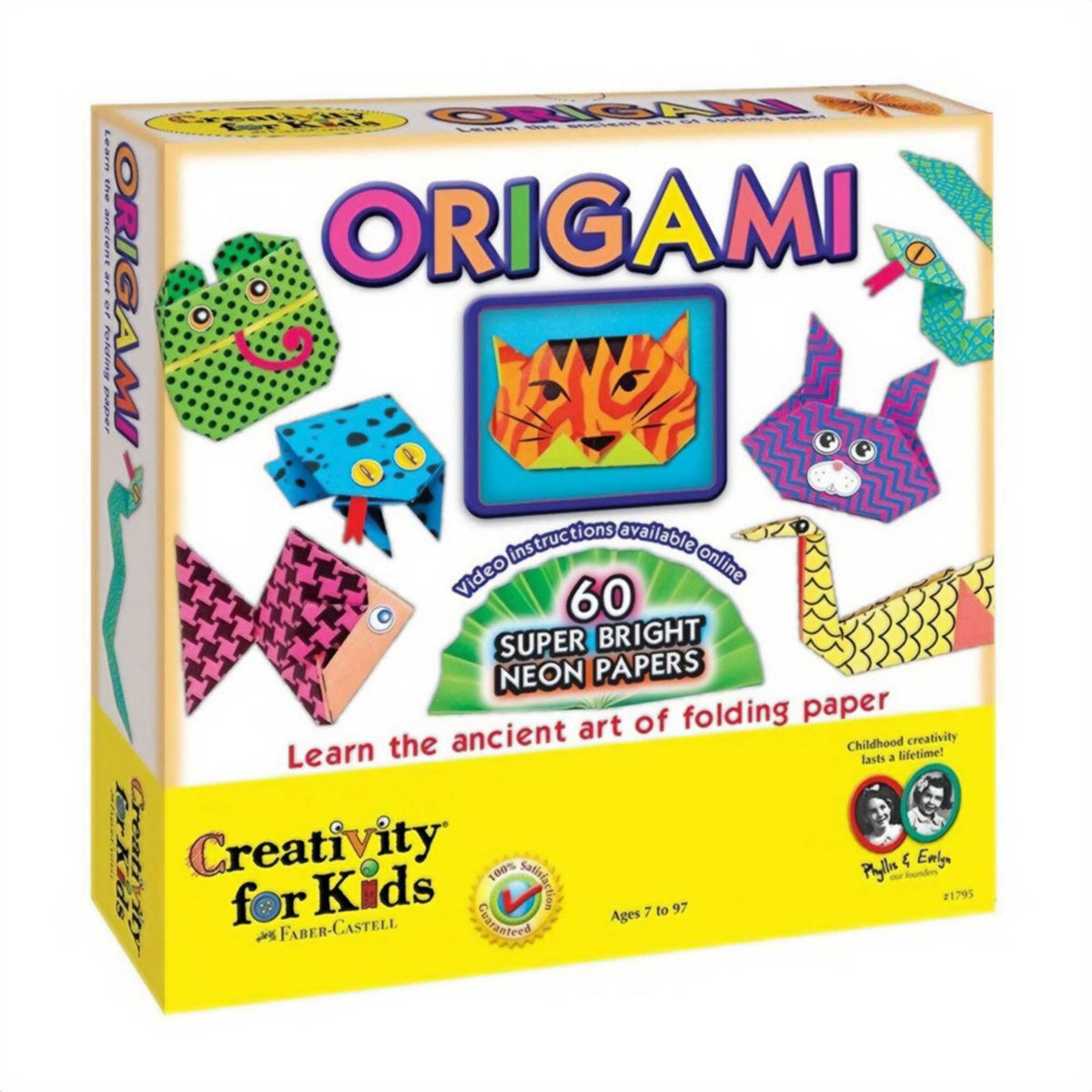 Creativity for kids - Neon Origami