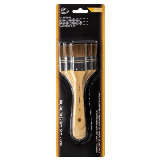 Royal & Langnickel Large Area Brush Pack - Camel Hair
