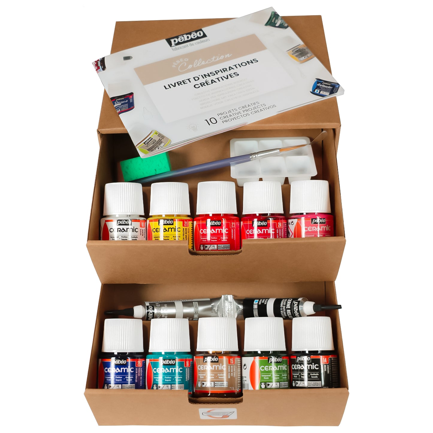 Pebeo Ceramic Painting Set - Colours and Accessories