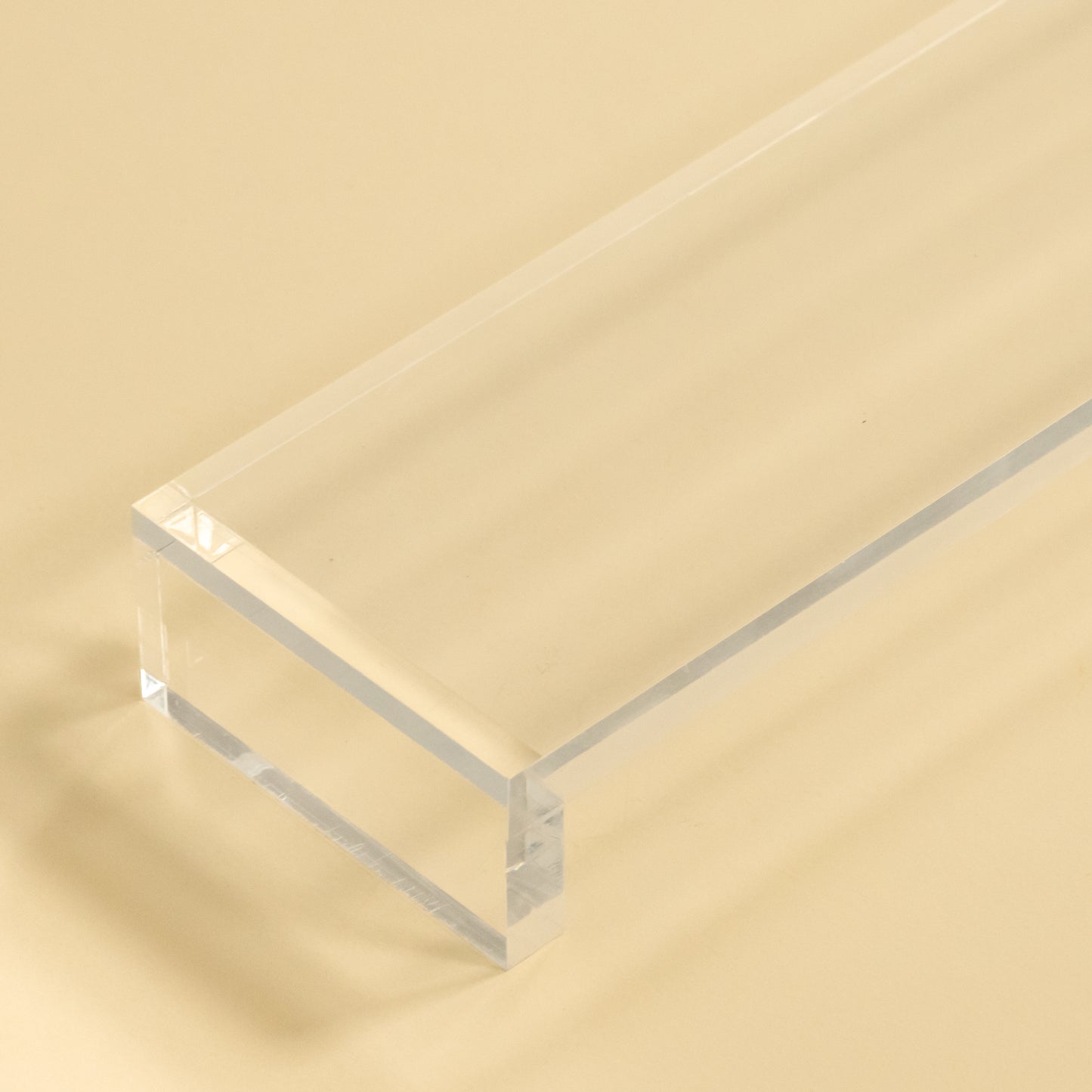 Ex-Display - Clear Acrylic Wrist Rest - Polished Edges