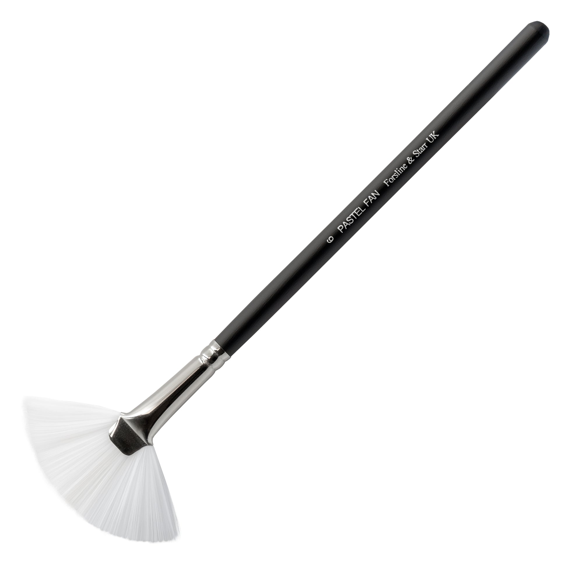 No. 6 Fan brush - Use for light blending of large areas or to remove colour