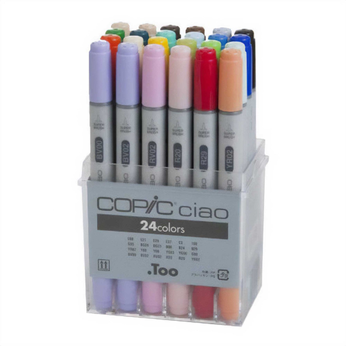 COPIC Ciao Markers - Set of 24 Basic Colours in display box