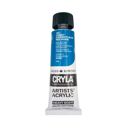 Daler-Rowney Cryla Professional Acrylic HEAVY BODY 75ml Tubes - Series D in cobalt chromite blue shade.
