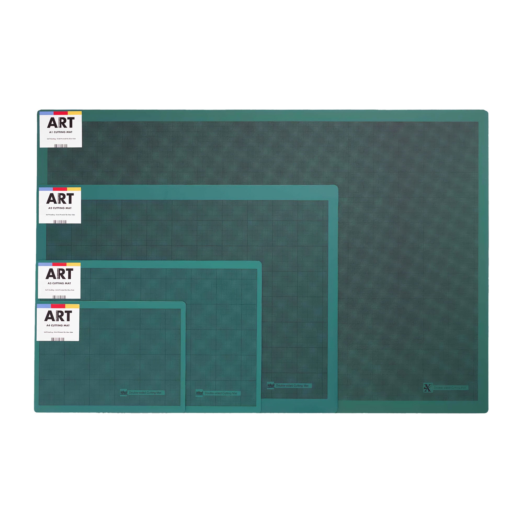 ARTdiscount Cutting Mats in various sizes, ranging from A4 to A1