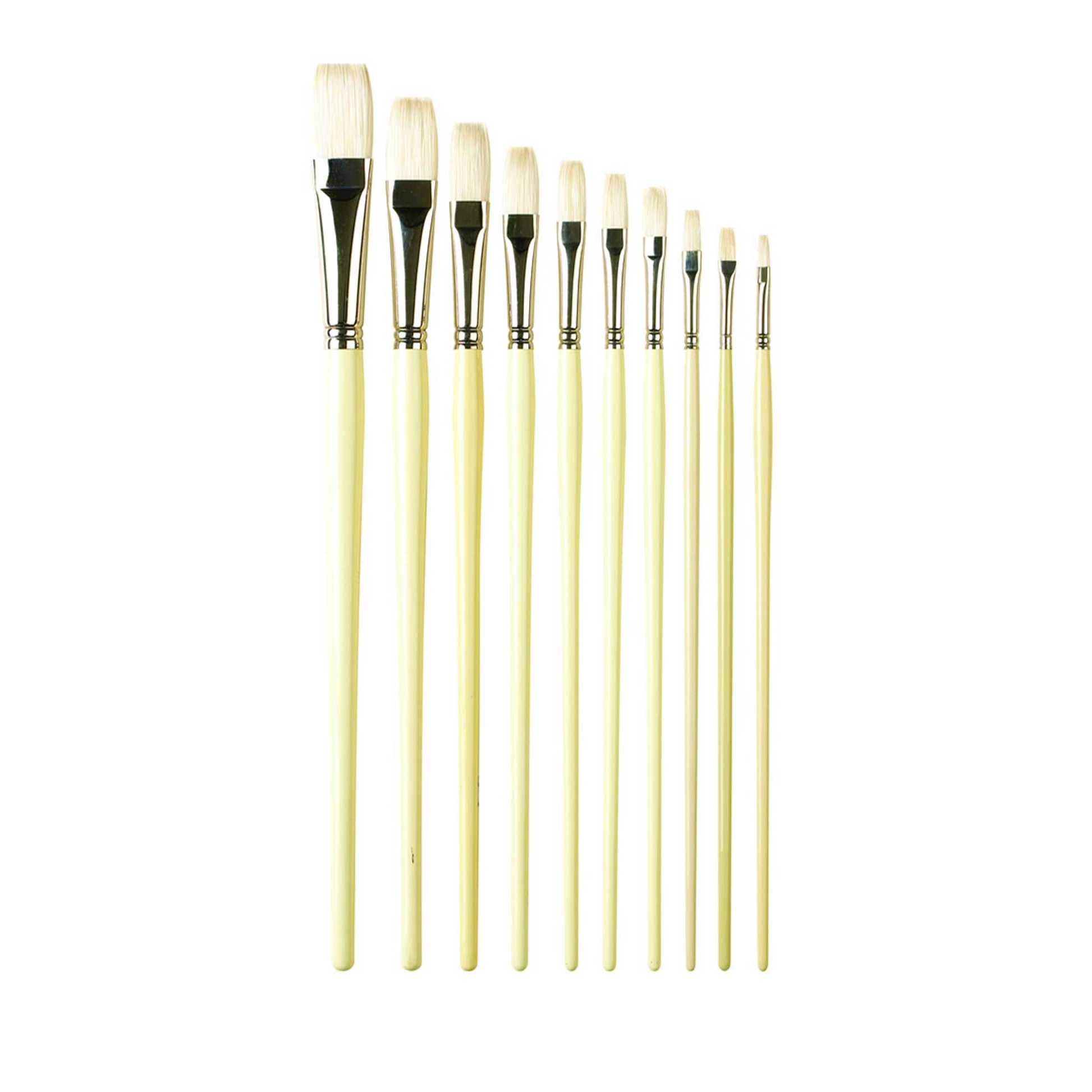 Pro Arte Series B Hog Brushes - Long Flat - All Sizes