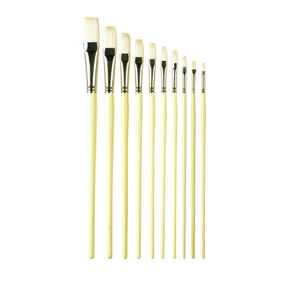 Pro Arte Series B Hog Brushes - Long Flat - All Sizes