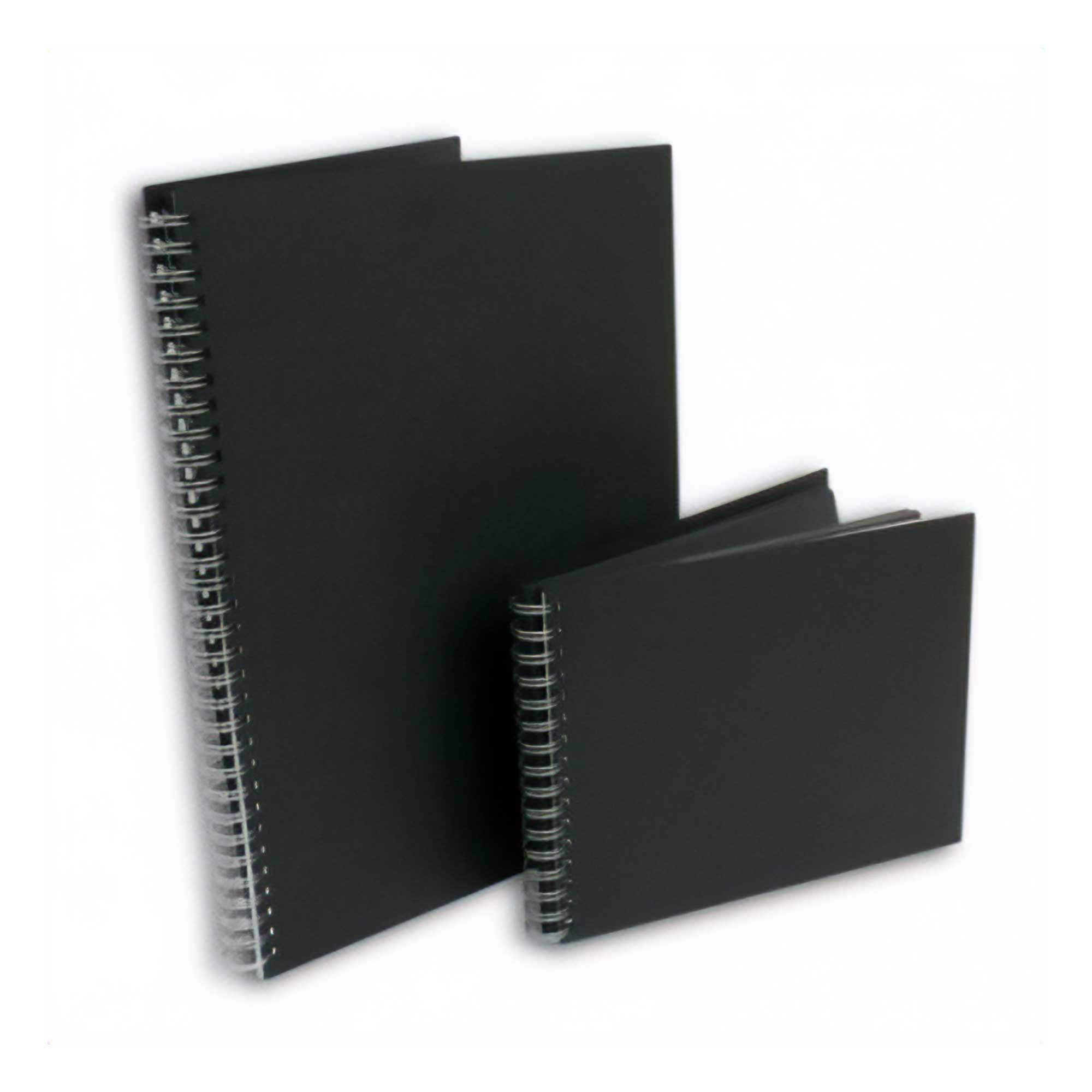 Daler-Rowney Black Paper Hard Back Spiral Sketchbook 180gsm 40 Sheets