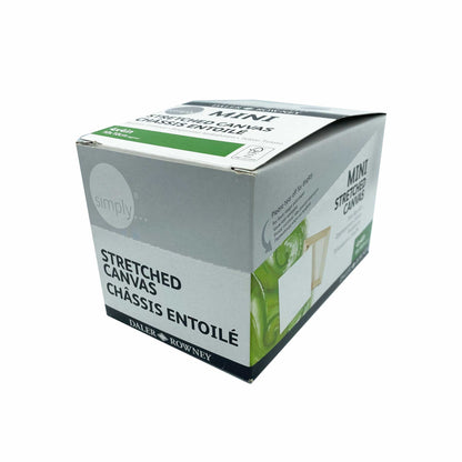 Daler-Rowney Simply Mini Stretched Canvases 4" x 4" (10 x 10cm) - Box