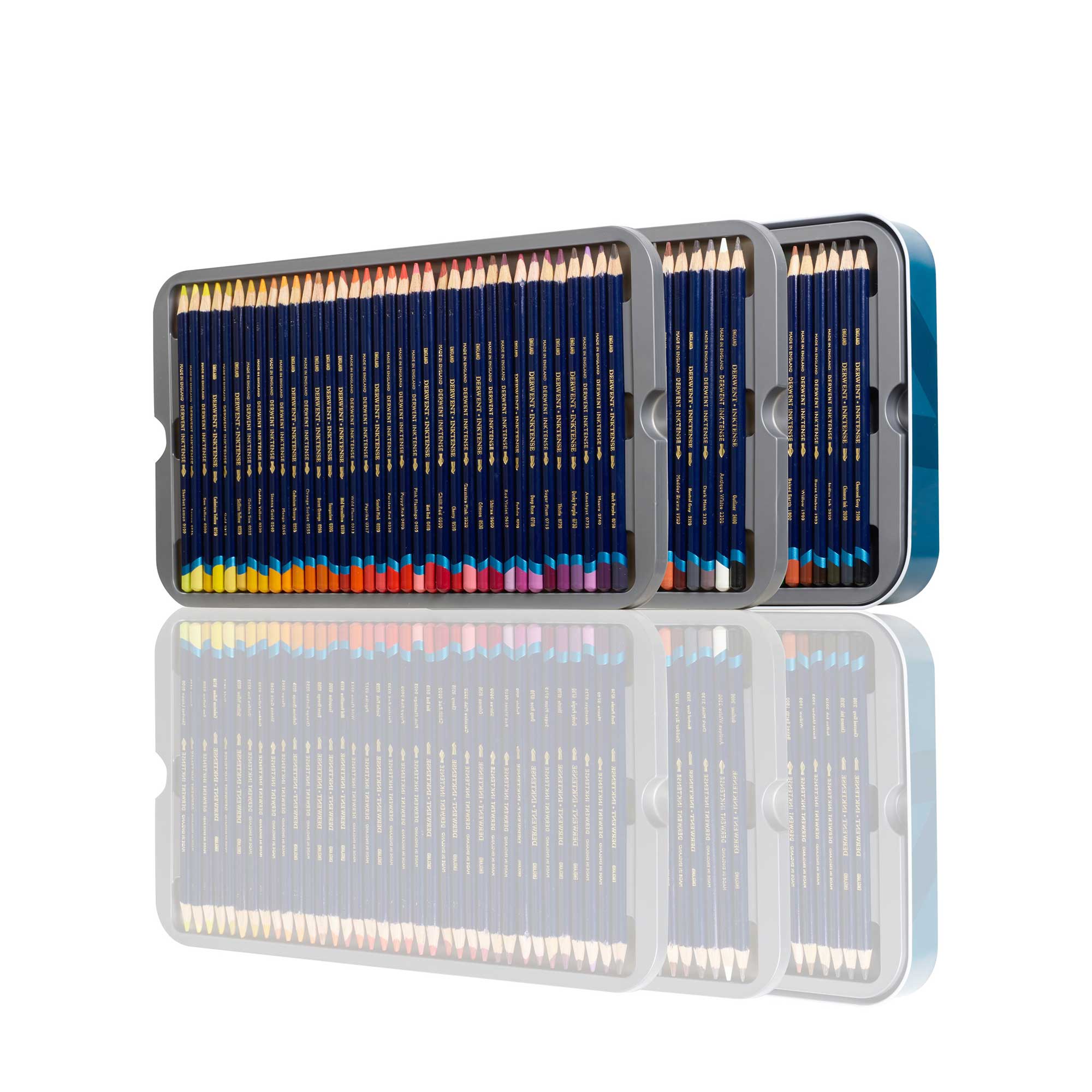 Derwent Inktense 100 Water Soluble Pencils Tin