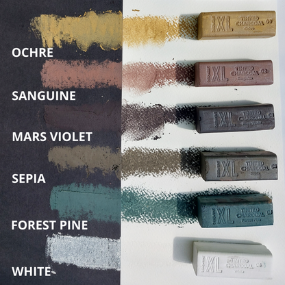 Derwent Tinted Charcoal XL Blocks - Mood Shot