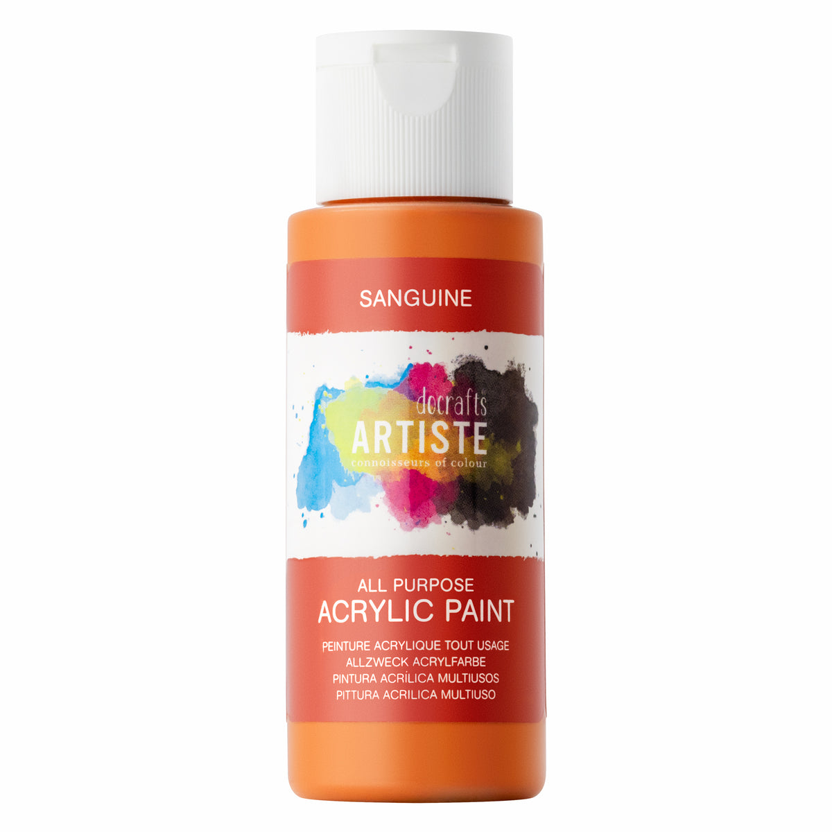 Docrafts Artiste Multi-Surface Acrylic Paint - 59ml - Sanguine