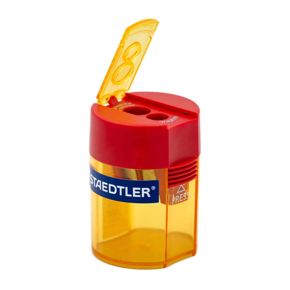 Staedtler Double-Hole Tub Sharpener - Lid Open